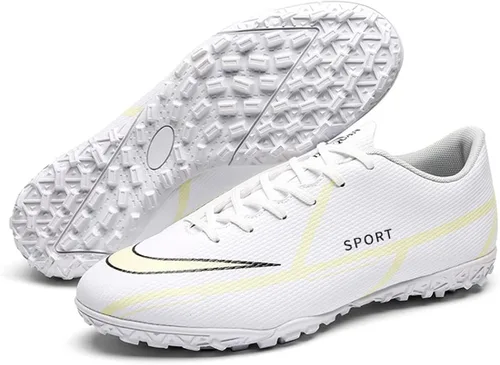 Vista 3 de VXCDFR Zapatos de fútbol para hombre, tenis de fútbol americano juvenil, tenis de césped para practicar en exteriores e interiores