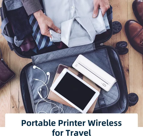 Vista 3 de HPRT Impresoras portátiles inalámbricas A4 impresora térmica Rollx2 portátil Carry Case