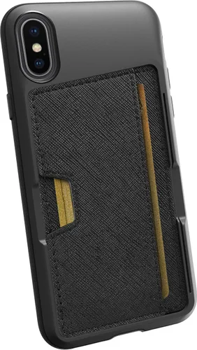 Vista 101 de Smartish Funda tipo cartera para iPhone 11 Pro - Wallet Slayer Vol. 2 [soporte protector delgado] tarjetero (seda) - Black Tie Affair