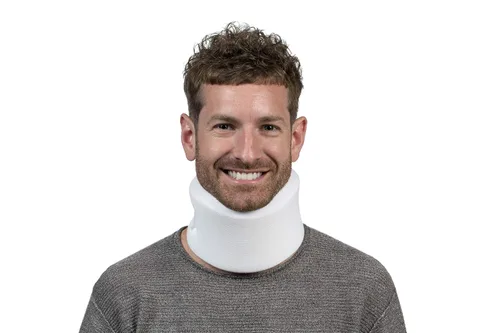 Vista 4 de Collar cervical de espuma de 3 pulgadas, marca exclusiva de Amazon, blanco -FP10003
