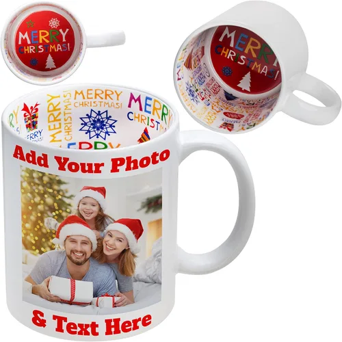 Vista 17 de Taza de café con foto personalizada, 11-15 onzas, taza personalizada con imagen, texto y nombre, regalos personalizados para novio, novia, mejor