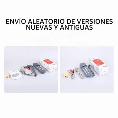 Vista 2 de C019 Teléfono Línea Telefónica Probador de Cable de Red Probador de Prueba a Tope Herramienta Liniero Juego de Cable con Conectores y Carpintero