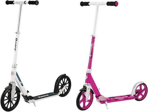 Vista 8 de Razor Patinete A6 Kick para niños de 8 años en adelante, manillar extra alto y cubierta más larga, ruedas de uretano de 10 pulgadas, tecnología