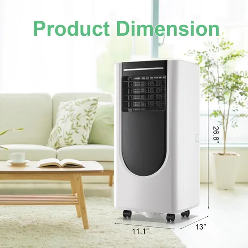 Vista 4 de WANAI Aire acondicionado portátil, 8000 BTU 6 en 1 aire acondicionado de refrigeración para habitaciones de hasta 250 pies cuadrados, aire