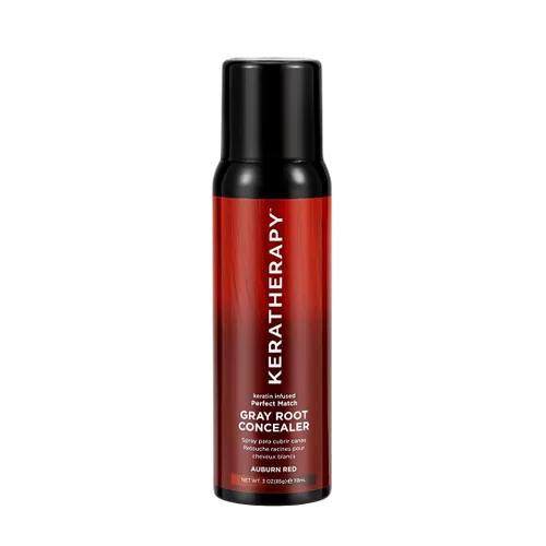 Vista 10 de Keratherapy Spray corrector de raíces grises con infusión de queratina, marrón claro, 3 onzas, 4.0 fl oz, spray para ocultar raíces grises, terapia