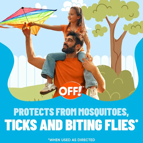 Vista 5 de OFF! Aerosol repelente de insectos para adultos y niños, espray de picaridina sin fragancia para protección diaria sin DEET contra mosquitos