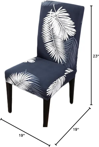 Vista 31 de HZDHCLH Juego de 4 fundas para sillas de comedor color burdeos, fundas elásticas de elastano para sillas Parsons, paquete de 4, fundas de asiento