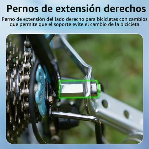 Vista 8 de Ruedas de entrenamiento de bicicleta, ruedas de entrenamiento para bicicleta de 20 pulgadas, compatible con bicicletas de varias velocidades de 18 a
