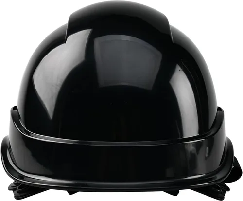 Vista 5 de Casco de trabajo de construcción personalizado Casco de seguridad con suspensión de trinquete de 6 puntos con ventilación