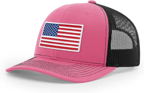 Vista 214 de Joe's USA Richardson 112 - Gorras de camionero con parche gráfico personalizado - Gorras estructuradas de cinco y seis paneles Richardson Premium