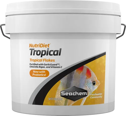 Vista 3 de Seachem NutriDiet Tropical Flakes - 1.76 oz con probióticos
