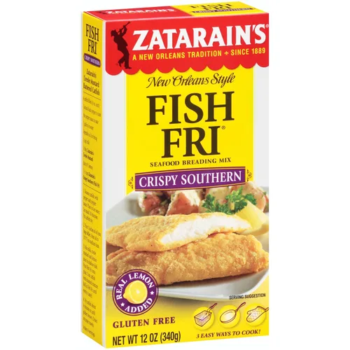 Vista 10 de Zatarain's Mezcla de empanado crujiente de pescado sureño viernes, 10 onzas