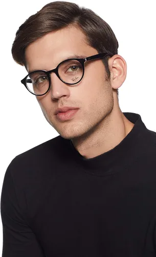 Vista 8 de anteojos Ray-Ban óptico Rx 53612034parte superior negro sobre transparente