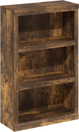 Vista 32 de Furinno LUDER - Estantería de libros, estantería moderna de 2 niveles, estantería abierta de 9 x 16 x 21, para sala de estar, dormitorio, oficina
