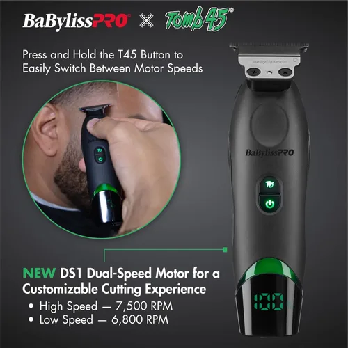 Vista 3 de BaBylissPRO x Tomb45 Recortadora de Pelo con Carga Inalámbrica para Hombres