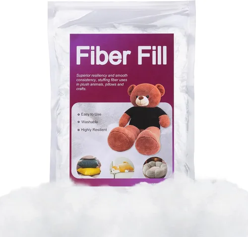 Vista 18 de BUTUZE Relleno de fibra de poliéster de 60g/2.1oz, relleno de fibra premium para manualidades, relleno de ganchillo de alta resiliencia, relleno