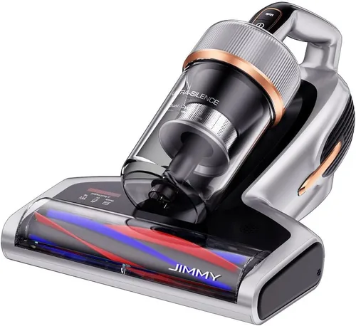 Vista 8 de Jimmy Aspiradora de colchón, aspiradora de cama antialergénica con luz UV-C y tecnología de alta temperatura, aspiradora portátil de 14 kPa y 480 W