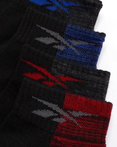 Vista 5 de Reebok Calcetines básicos acolchados de corte cuarto para niño (paquete de 6)