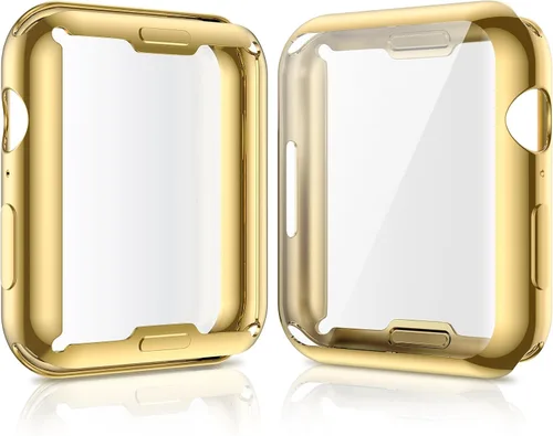 Vista 12 de JULK - Funda protectora general suave de TPU HD ultrafina para iWatch SE 3 (2025) / Series SE / 6/5 / 4, paquete de 2 unidades [Paquete de 2]