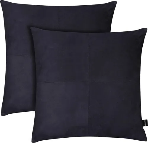 Vista 117 de Funda de almohada de piel de cordero – Funda de cojín decorativa para sofá – Fundas para sala de estar y dormitorio, 22 x 22 pulgadas – Paquete de 2