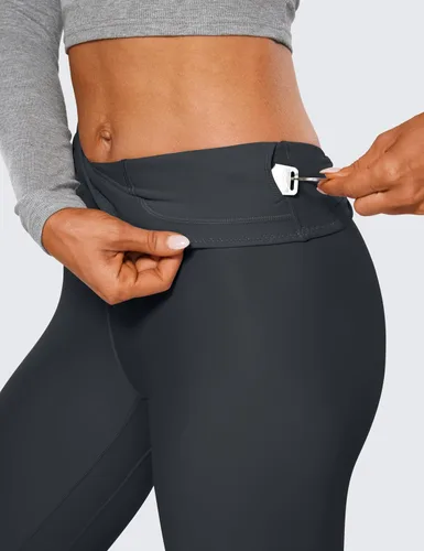 Vista 4 de CRZ YOGA Leggings térmicos con forro polar para mujer de 25 pulgadas, cálidos, gruesos, suaves, de cintura alta, para entrenamiento, senderismo, yoga