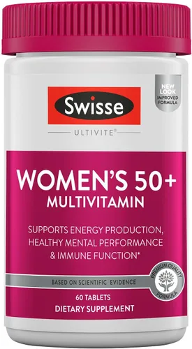 Vista 10 de Swisse Multivitamínico diario para hombres de 50 años o más 39 vitaminas, antioxidantes y minerales + adaptógenos Energía y apoyo inmunológico