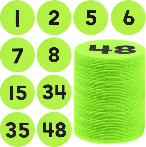 Vista 9 de Ireer 48 puntos marcadores de alfombra, puntos de alfombra con número 1-48, puntos de alineación para alfombra, suministros de decoración de puntos