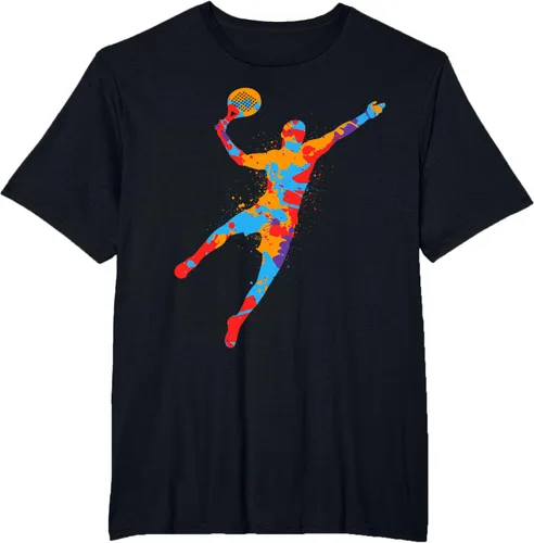 Vista 30 de Playera de Padel Playera Colorida Plataforma Tenis Paddleball Niños Camiseta de Padel