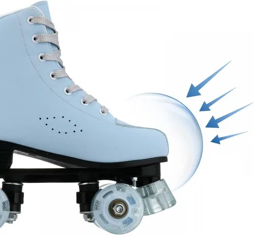 Vista 8 de XUDREZ Patines clásicos de alta calidad para mujeres y niñas, material esmerilado, para principiantes