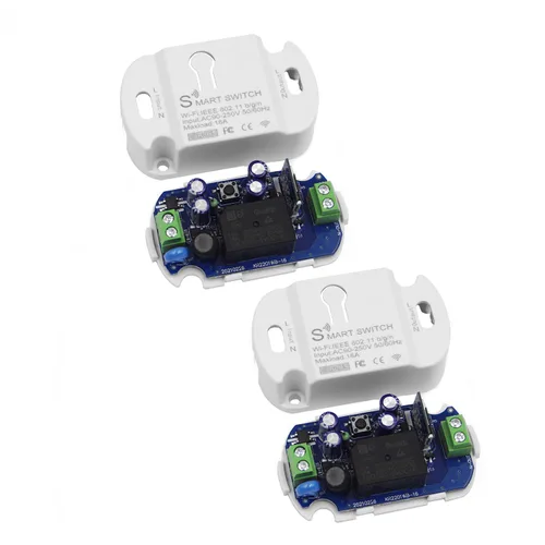 Vista 8 de Interruptor inteligente WiFi - Interruptor temporizador de automatización del hogar inteligente Tuya, compatible con control remoto de 433 Mhz