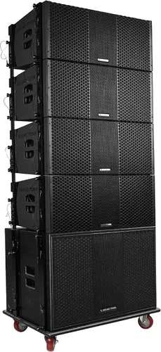 Vista 12 de Sound Town ZETHUS 4 x Sistema de altavoces de matriz de línea dual de 10” con controladores de compresión de titanio, rango
