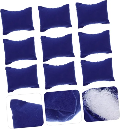 Vista 8 de Holibanna 80 piezas de brazaletes de almohada para reloj, pulseras caja de reloj de almohada, cojín de espuma, collar de cadena negra, aretes