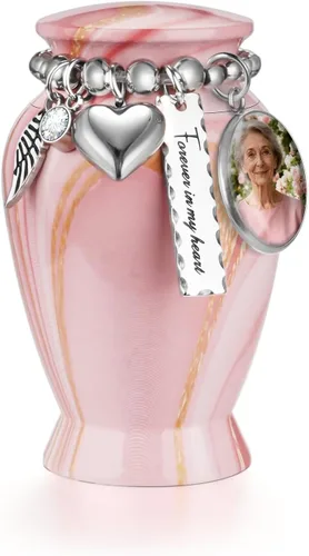 Vista 34 de Dletay Urnas pequeñas personalizadas para cenizas humanas, recuerdo de 2.85 pulgadas, mini urna de cremación conmemorativa para mujeres y hombres