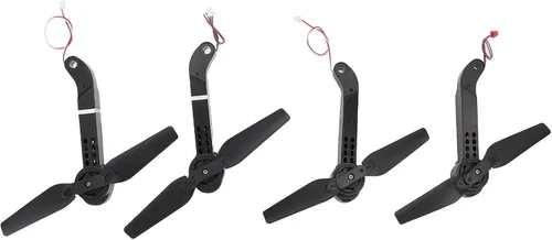 Vista 7 de RiToEasysports Piezas de drones, 4PCS Drone Motor Brazos con Hélices Drones de Plástico Marco Partes para E88 E99 E10 RC Cuadricóptero Plegable