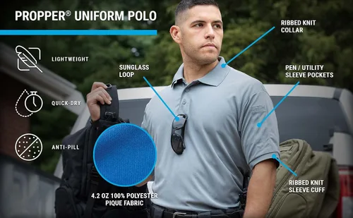 Vista 4 de Propper Uniform - Camisa polo para hombre
