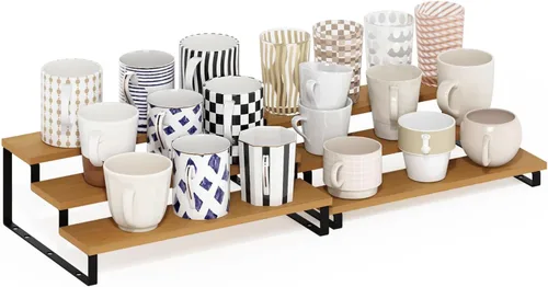 Vista 79 de Furinno Turn-N-Tube Organizador de encimera de cocina, estante organizador de encimera de esquina de 2 niveles, estante esquinero, para cocina