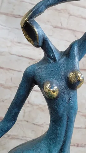Vista 5 de EUROPEAN BRONZE Abstracto Bronce Sólido*Bailarín*Escultura Francés Milo Medio Siglo Modernista Venta Brillante Hot Cast Hecho A Mano Arte Noveau