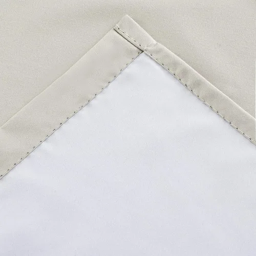 Vista 3 de Diamond Home Linens 2 paneles de cortinas opacas cortas con aislamiento térmico de 24 pulgadas de largo para oscurecer la habitación de la cocina