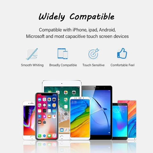 Vista 7 de Abiarst - Bolígrafos capacitivos para pantallas táctiles, lápiz capacitivo de alta precisión para iPad, iPhone, tabletas, Samsung Galaxy todos