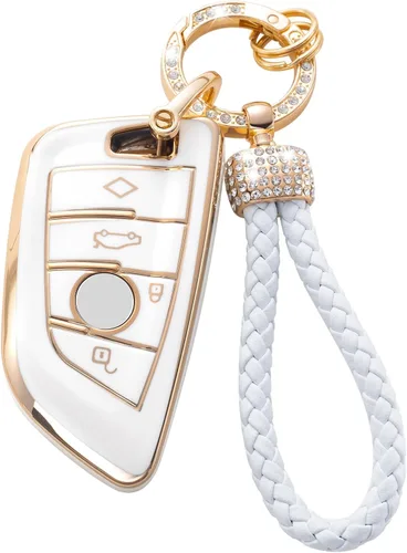 Vista 36 de Gematay Funda para llavero de Mercedes Benz con cordón, funda de TPU suave compatible con Mercedes Benz C E S M CLS CLK G Class Smart Key Holder