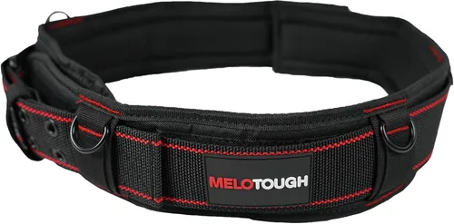 Vista 8 de MELOTOUGH Cinturón de herramientas acolchado con anillo en D para hombres, construcción de hebilla de rodillo de metal doble resistente y duradera