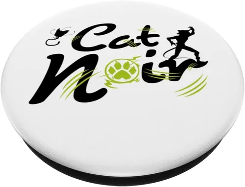 Vista 2 de Miraculous Ladybug Cat Noir Pata estilizada PopSockets PopGrip intercambiable