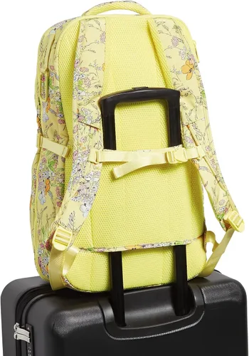 Vista 5 de Vera Bradley Mochila plana reciclada Lighten Up Reactive Lay para mujer, Jardín Sunlit, talla única