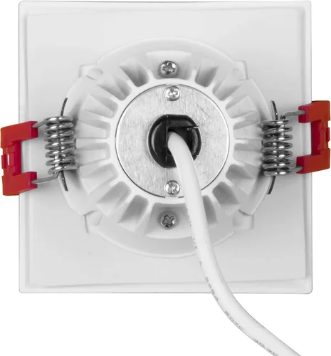 Vista 6 de NICOR Lighting - Foco empotrable LED cuadrado de 2 pulgadas con deflector en blanco, 2700K (DQD211202KWHBF)
