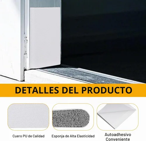 Vista 4 de 24 sellos autoadhesivos para esquinas de puerta, tira de sellado de relleno de huecos, burletes para marco de puerta, almohadillas de esquina