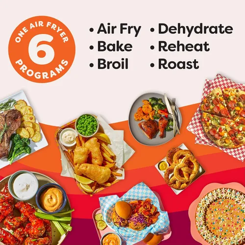 Vista 3 de Instant Pot 4QT VORTEX - Mini freidora de aire 6 en 1, freír al aire, hornear, asar, asar, deshidratar o recalentar, acero inoxidable, 4 cuartos