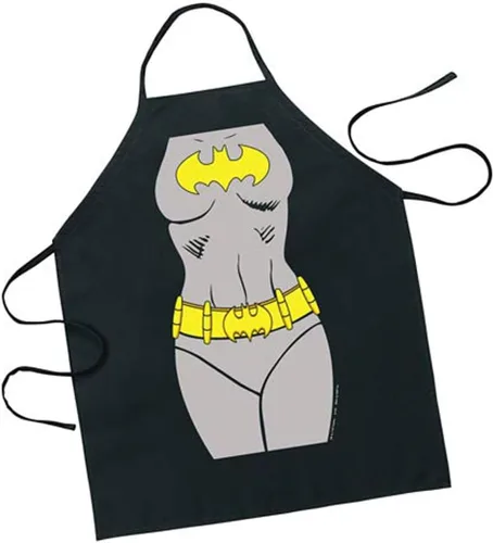 Vista 3 de ICUP DC Comics - Delantal ajustable de Batgirl Be The Character talla para adulto, 100% algodón, color negro