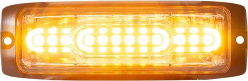 Vista 6 de Buyers Products 8890307 Luz estroboscópica LED ultra fina de 5 pulgadas, de doble color, rojo/transparente, 12 LED, carcasa de aluminio, luz