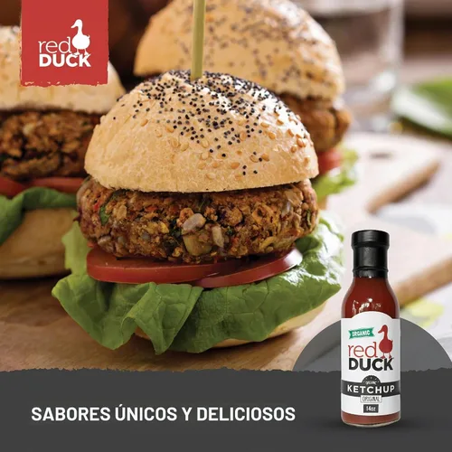 Vista 4 de Red Duck Original - Ketchup orgánico, sin gluten y totalmente natural, 14