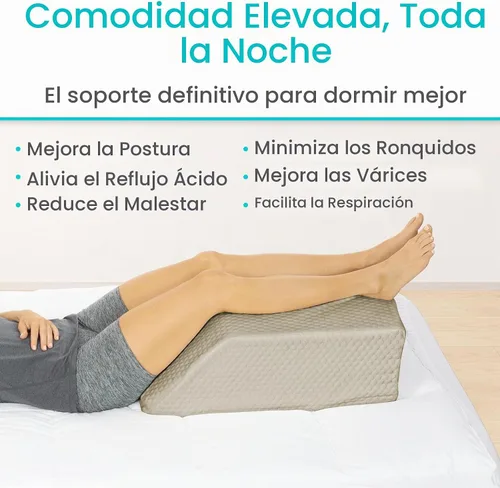 Vista 8 de Xtra-Comfort Almohada de elevación de piernas para dormir, hinchazón